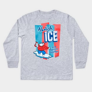 Abolish ICE - The Peach Fuzz Kids Long Sleeve T-Shirt